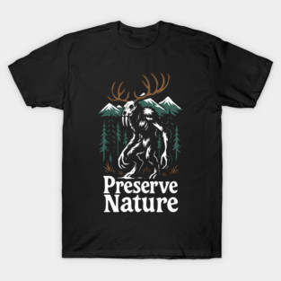 Preserve Nature Wild Woods Mountain Vibes T-Shirt