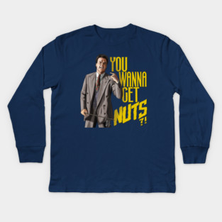 Batman: You Wanna Get Nuts?! Kids Long Sleeve T-Shirt