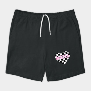 Mama’s Checkered Heart – Racing & Valentine’s Shorts