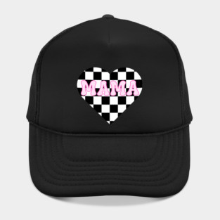 Mama’s Checkered Heart – Racing & Valentine’s Hat
