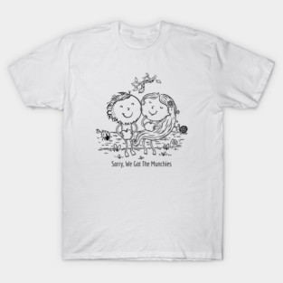 Adam & Eve Munchies  – Funny Snack Garden of Eden Humor T-Shirt
