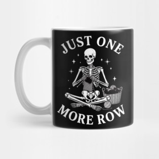 Just One More Row Knitter Gift For Crafters Mug