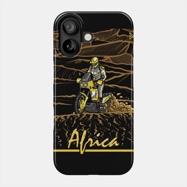 honda africa twin, dakar rally Phone Case by monsalveautos