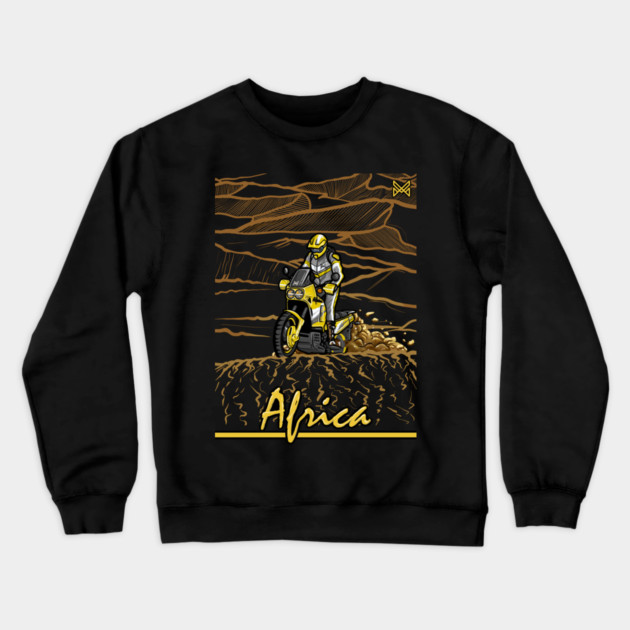 honda africa twin, dakar rally Crewneck Sweatshirt by monsalveautos
