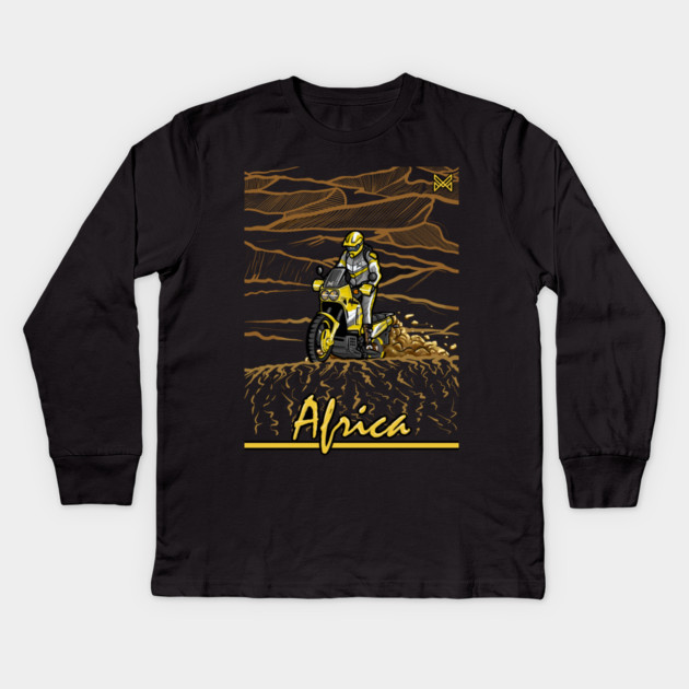 honda africa twin, dakar rally Kids Long Sleeve T-Shirt by monsalveautos