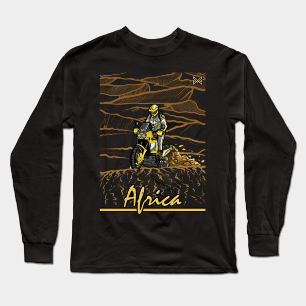 honda africa twin, dakar rally Long Sleeve T-Shirt by monsalveautos