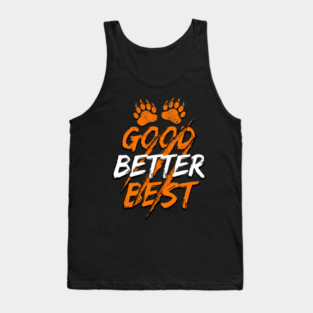 Good Better Best Paw Prints Cheerleaders Tank Top