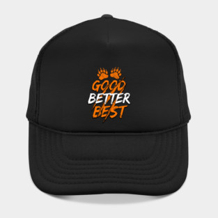 Good Better Best Paw Prints Cheerleaders Hat