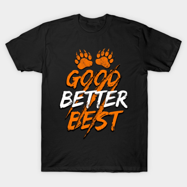 Good Better Best Paw Prints Cheerleaders T-Shirt by ArtistTee ⭐⭐⭐⭐⭐