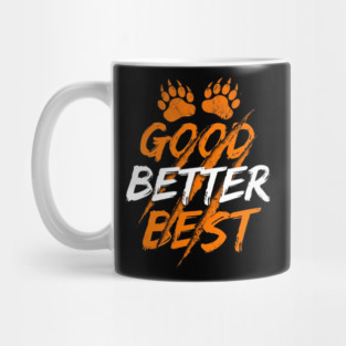 Good Better Best Paw Prints Cheerleaders Mug