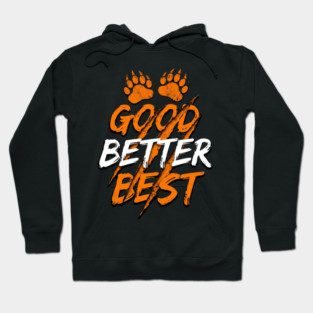 Good Better Best Paw Prints Cheerleaders Hoodie