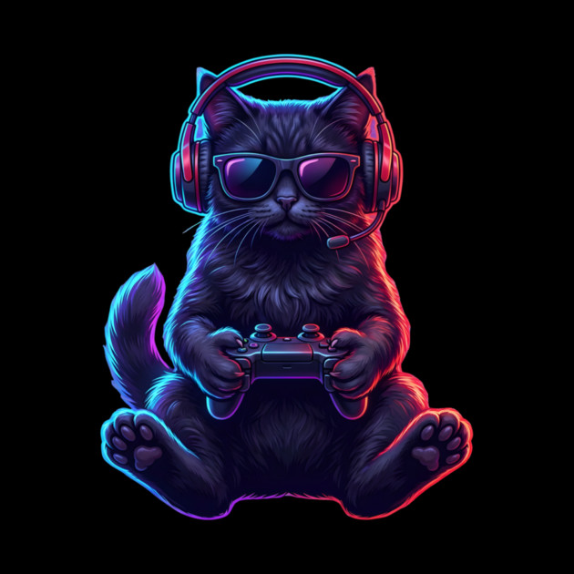 Gamer Cat, For Cat Lovers by ArtistTee ⭐⭐⭐⭐⭐