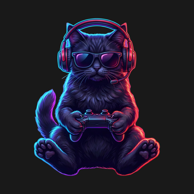 Gamer Cat, For Cat Lovers by ArtistTee ⭐⭐⭐⭐⭐