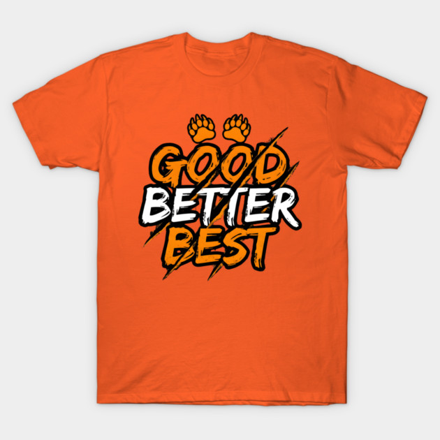 Good Better Best Paw Prints Cheerleader Spirit Animal Lovers T-Shirt by ArtistTee ⭐⭐⭐⭐⭐