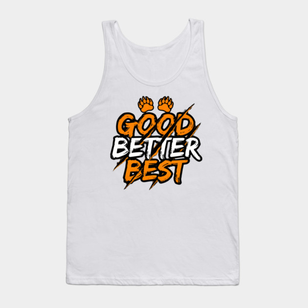 Good Better Best Paw Prints Cheerleader Spirit Animal Lovers Tank Top by ArtistTee ⭐⭐⭐⭐⭐