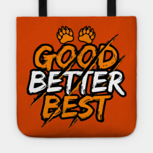 Good Better Best Paw Prints Cheerleader Spirit Animal Lovers Tote
