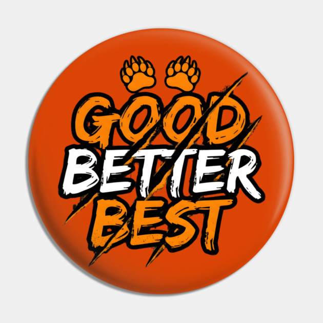 Good Better Best Paw Prints Cheerleader Spirit Animal Lovers Pin by ArtistTee ⭐⭐⭐⭐⭐