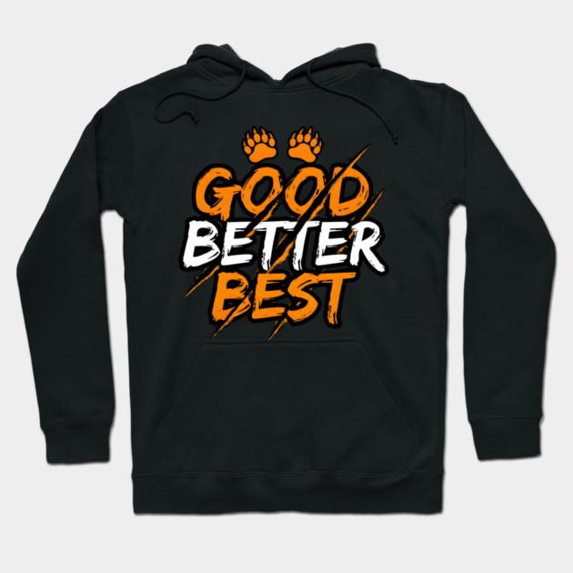 Good Better Best Paw Prints Cheerleader Spirit Animal Lovers Hoodie by ArtistTee ⭐⭐⭐⭐⭐