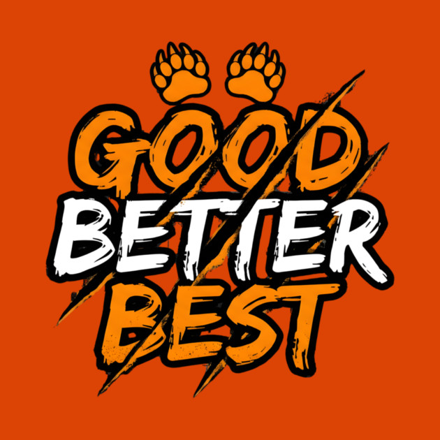 Good Better Best Paw Prints Cheerleader Spirit Animal Lovers by ArtistTee ⭐⭐⭐⭐⭐