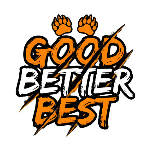 Good Better Best Paw Prints Cheerleader Spirit Animal Lovers by ArtistTee ⭐⭐⭐⭐⭐