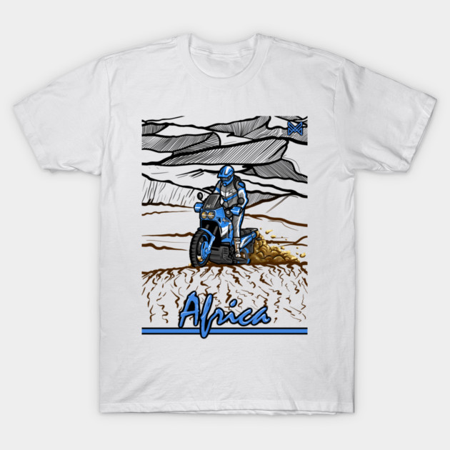 honda africa twin, classic motorcycle T-Shirt by monsalveautos