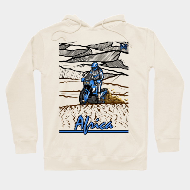 honda africa twin, classic motorcycle Hoodie by monsalveautos