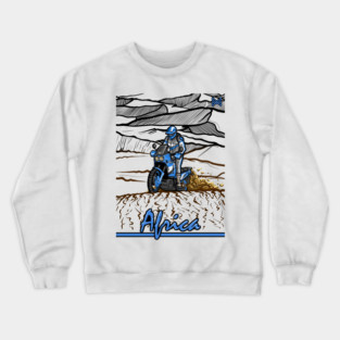 honda africa twin, classic motorcycle Crewneck Sweatshirt