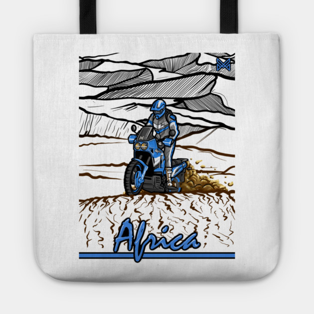 honda africa twin, classic motorcycle Tote by monsalveautos