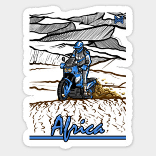 honda africa classic motorcycle Sticker