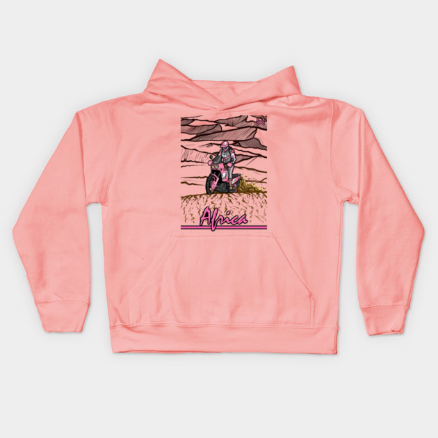 honda africa twin, adventure motorcycle Kids Hoodie by monsalveautos