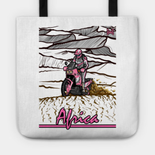 honda africa twin, adventure motorcycle Tote