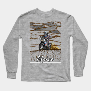 honda africa twin, classic bike rally Long Sleeve T-Shirt
