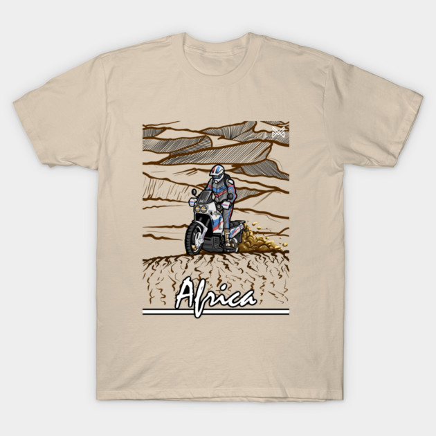 honda africa twin, classic bike rally T-Shirt by monsalveautos