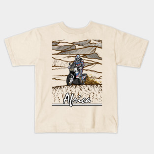 honda africa twin, classic bike rally Kids T-Shirt