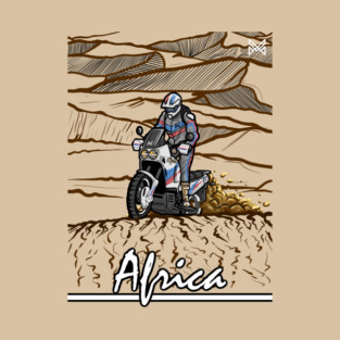 honda africa twin, classic bike rally T-Shirt