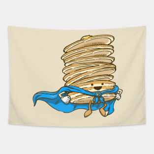 Captain Pancake Descends Tapestry