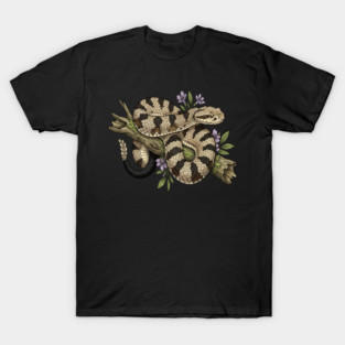 Timber Rattlesnake Illustration T-Shirt