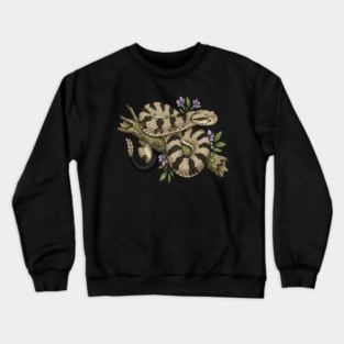 Timber Rattlesnake Illustration Crewneck Sweatshirt