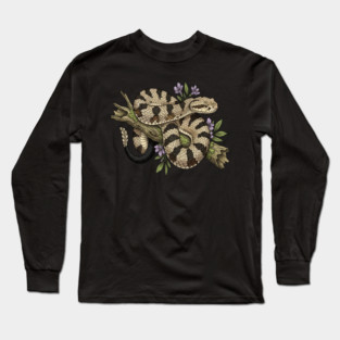Timber Rattlesnake Illustration Long Sleeve T-Shirt