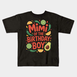 Mimi Taco Twosday Fiesta Taco Birthday Theme Boy Kids T-Shirt