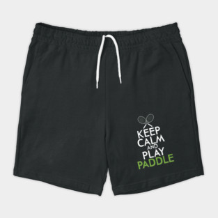 Keep Calm And Play Paddle Tennis Player Athlete Shorts