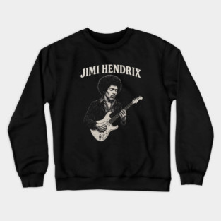 Hendrix Vintage Guitar Legend Crewneck Sweatshirt