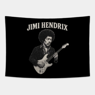 Hendrix Vintage Guitar Legend Tapestry