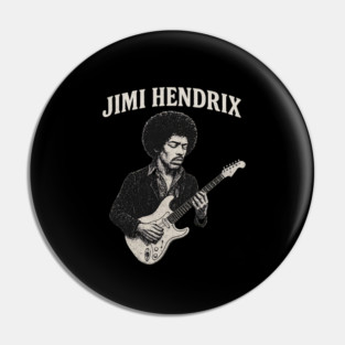 Hendrix Vintage Guitar Legend Pin