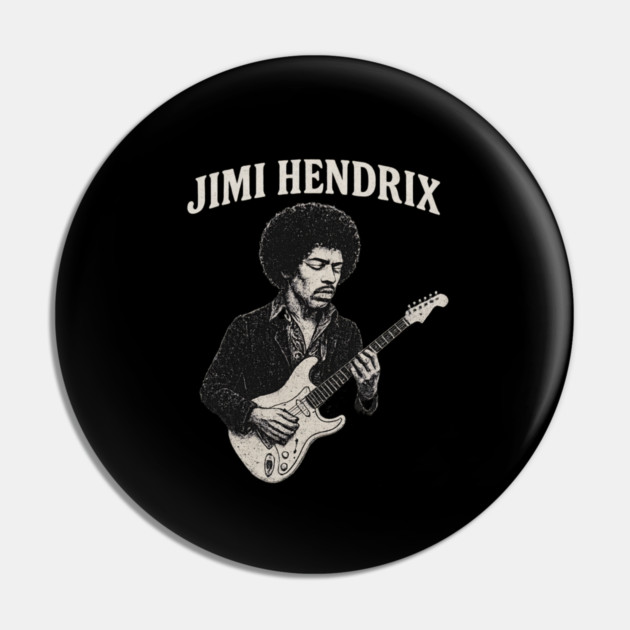 Hendrix Vintage Guitar Legend Pin by James Bates