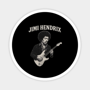 Hendrix Vintage Guitar Legend Magnet