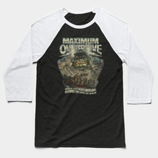 Maximum Overdrive – Retro Horror Machine Rampage 1986 Baseball T-Shirt