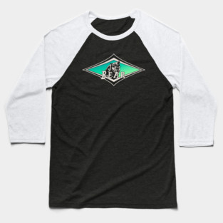 Surfing Bear Sea Baseball T-Shirt