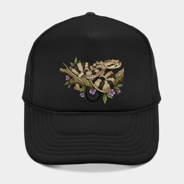 Timber Rattlesnake With Woodland Blooms by BirdsnStuff