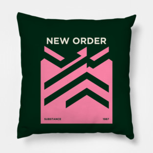 New Order - Substance Geometric Minimalist Pillow